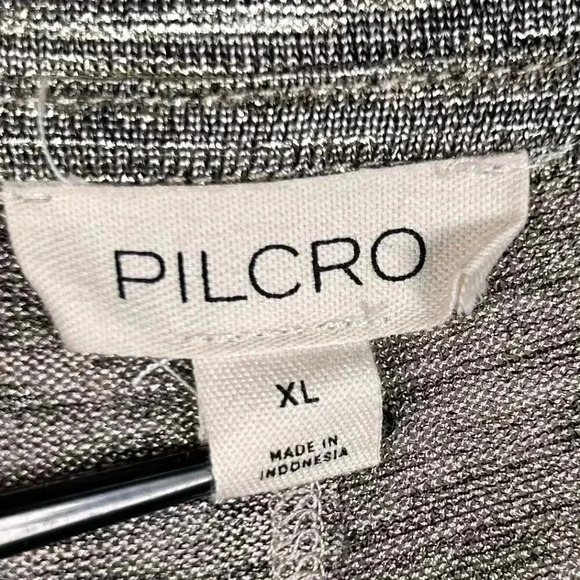 Pilcro Andie Ribbed Henley Metallic Top Size XL Shimmer Shine Edition - Picture 7 of 7